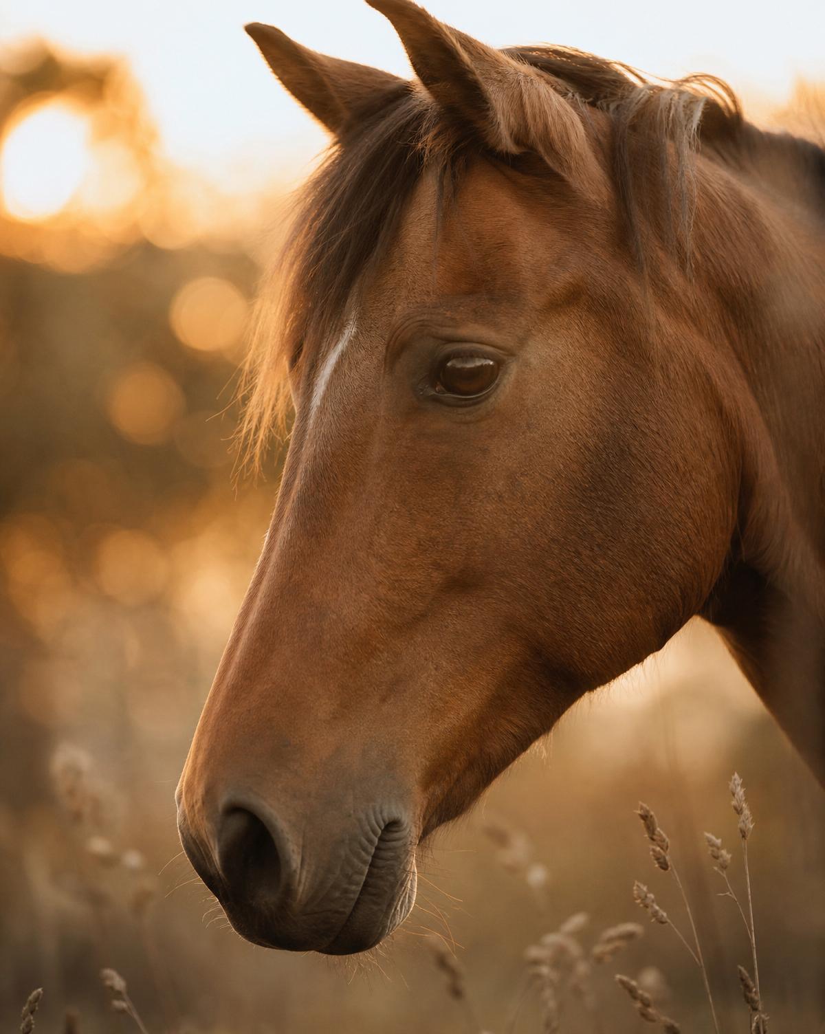 Een paard en zijn eigenaar, rustig samen